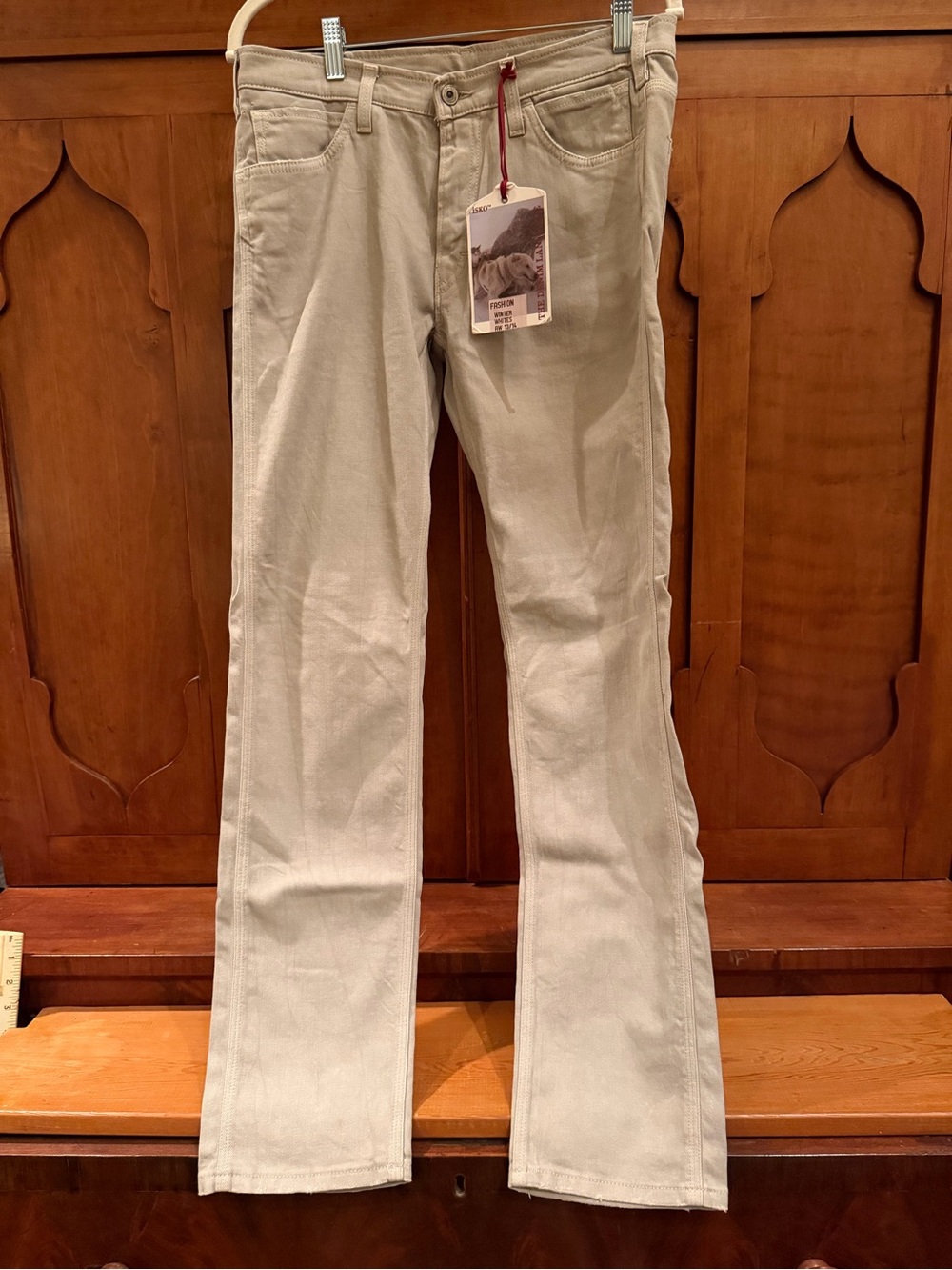 NWT ISKO The Denim Lab Winter Whites Jeans Slim Straight 89762 FW 13-14 32x32